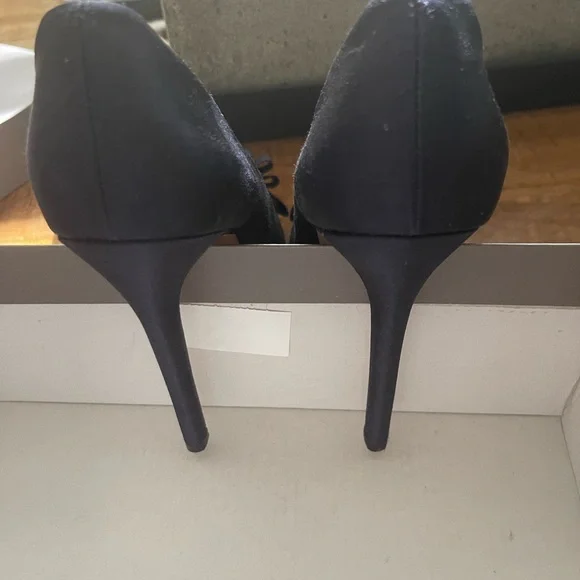 Badgley Mischka Sateen Embellished Stiletto - Picture 3 of 6